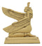 Ebros Ancient Egyptian Hieroglyphic Kneeling Winged Goddess Maat Mini Figurine 3.25"H