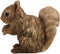 Ebros Standing Chipmunk Squirrel Resin Statue 6.25" Tall Faux Driftwood Finish
