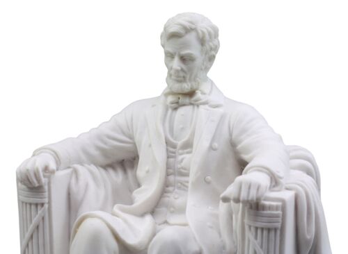 Seated Abraham Lincoln Figurine 5" Tall Lincoln Memorial Washington Sculpture - Ebros Gift