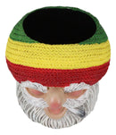 Whimsical Smoking Rastafarian Reggae Gypsy Gnome Stationery Pen Holder Figurine
