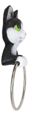 Whimsical Kitten Cat Toilet Paper And Hand Towel Holder Vanity Bathroom Wall Set