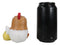 Ebros Furry Bones Chicken Nugget with Yellow Chick Figurine 3.5" Tall Skeleton