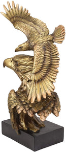 Ebros Large Wings Of Liberty American Bald Eagle Head Bust Soaring Eagle Statue