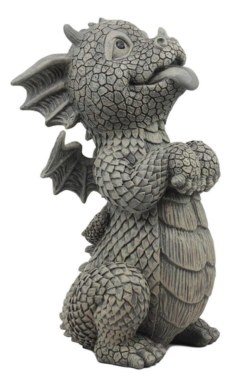 Ebros Whimsical Garden Dragon Begging For Attention Statue 10.25" H Baby Dragon