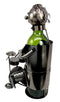 Ebros Rock Band Concert Musician Drummer With Drum Set Steel Metal Wine Bottle Holder