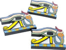 Ebros 2.75 Inch Egyptian Udjat Eye Magnet Set Of 3 Pieces Refrigerator Magnet - Ebros Gift