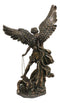 Ebros 45" Tall Grand Saint Michael The Archangel Slaying Satan Lucifer Statue - Ebros Gift