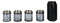 Ebros Western Novelty Revolver Pistol Gun Barrel Cylinder Shot Glass 2-Ounce Set of 4