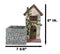 Fairy Garden LED Light Mediterranean Floral Planter Mini House With Grey Stones