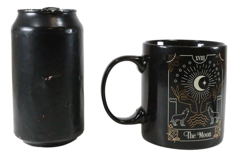 Wicca Fortune Teller Psychic Tarot Cards The Moon Ceramic Tea Coffee Mug Cup