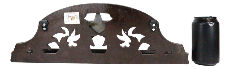 Cowboy Western Rustic Bootcut Scroll Lace Lone Star Wall Hand Towel Holder Roll