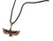 Egyptian Deity Golden Goddess Maat With Open Wings Amulet Pendant Necklace Decor