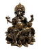 Ebros Gift Lord Ganesha Elephant God Seated on Lotus Throne Decorative Figurine