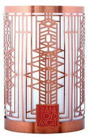 Frank Lloyd Wright Robie House Art Glass Window No 51 Brass Votive Candle Holder