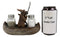 7"L Rustic Forest 2 Moose Elks Fishing With Net And Rod Salt Pepper Shakers Set