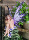 Amy Brown Whimsical "Luna" Periwinkle Flower Nude Garden Fairy Figurine Fae