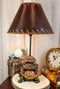 Nautical Marine Reptile Stacked Tortoises Turtles Desktop Table Lamp With Shade