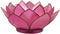Ebros Seashells Lotus Flower Votive Tea Light Candle Holder 4.25"D (Coral Pink)