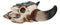 Set Of 2 Southwest Rustic Cow Skull With Turquoise Navajo Patterns Trinket Boxes