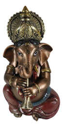 Ebros Celebration of Life and Arts Lord Ganesha Playing Shehnai Flute Statue 6.75"Tall