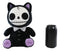 Ebros FurryBones Black Voodoo Kitten Cat With Bowtie Plush Toy Collectable 10"H