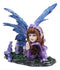 Purple Girl Fairy Statue 3.75"Long Lavender Fairy Garden Figurine