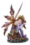 Wild Traveler Autumn Tribal Acorn Fairy Garden Statue 6.5"Tall Fall Season Fae
