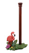 Ebros Tropical Birds of Paradise Graceful Pink Flamingo Paper Towel Holder 15" T