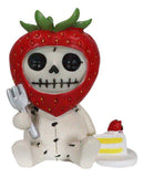 Ebros Furrybones Delicious Dessert Stawberry Shortcake Figurine Small 3"H