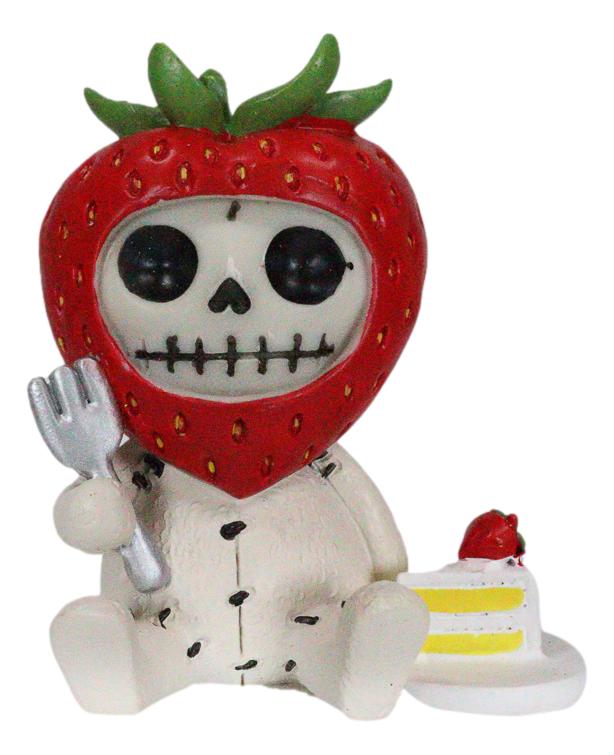 Ebros Furrybones Delicious Dessert Stawberry Shortcake Figurine Small 3"H