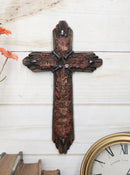 Pack of 4 Rustic Western Inspirational Christian Bible Verses Wall Crosses Decor