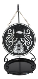 Ouija Spirit Board Evil Eye Medallion Disk Backflow Incense Cone Holder Burner
