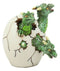 Jurassic Green Hydra Three Headed Dragon Baby Egg Hatchling Figurine Collectible