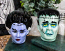 Ebros Frankenstein Zombie Bride And Groom Couple Ceramic Salt And Pepper Shakers Set