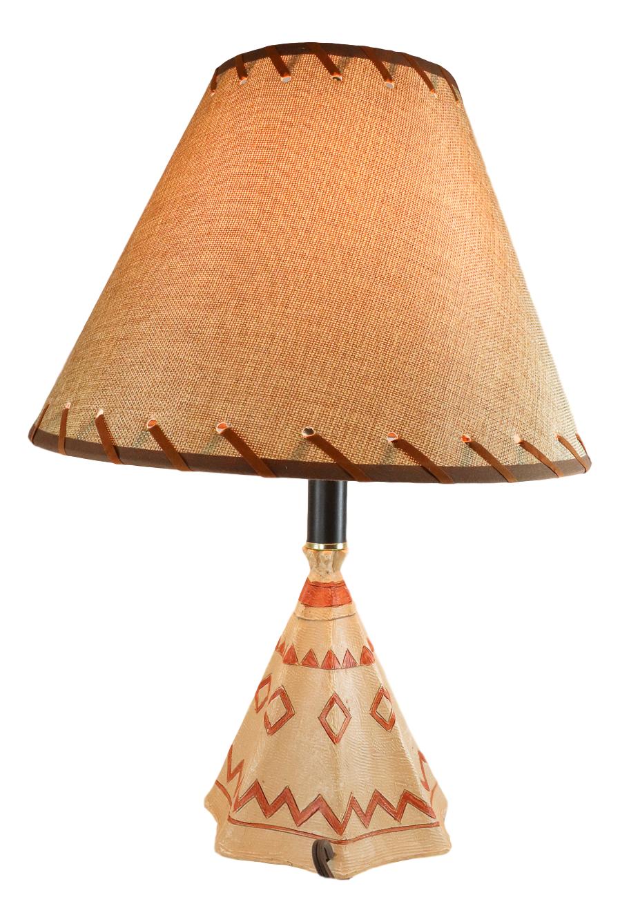 Campfire Story Time Bear Cubs Reading In Teepee Hut Rustic Table Lamp With Shade