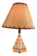 Campfire Story Time Bear Cubs Reading In Teepee Hut Rustic Table Lamp With Shade