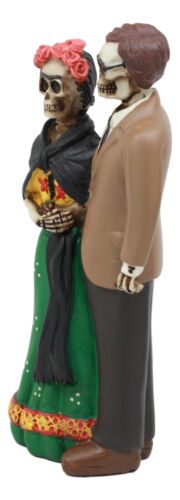 Day of The Dead Skeleton Lovers Couple Frida And Diego Mexican Artists Figurine
