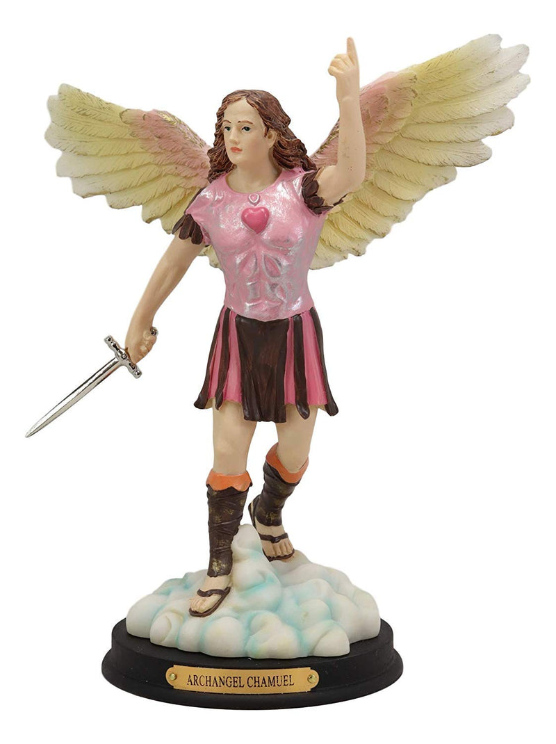 Ebros Kabbalah Tree of Life Catholic Colorful Archangels Statue Set of 7 10"H