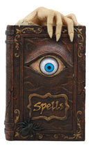 Ebros Witchcraft Sorcery Lifelike Evil Eye Book of Spells Money Bank Figurine Decor Statue 8.5" Tall