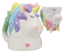 Ebros Topsy Turvy Ceramic Mystical Rainbow Unicorn Smart Coffee Mug Drink Cup 11oz