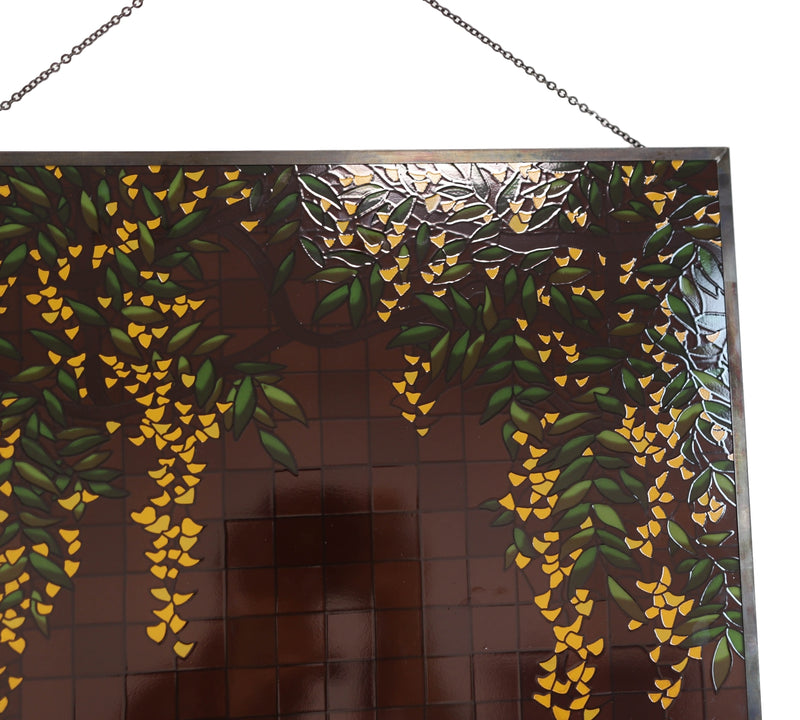 Ebros Frank Lloyd Wright D.D.Martin House Wisteria Panel 14" Wide Wall Panel Plaque Decor
