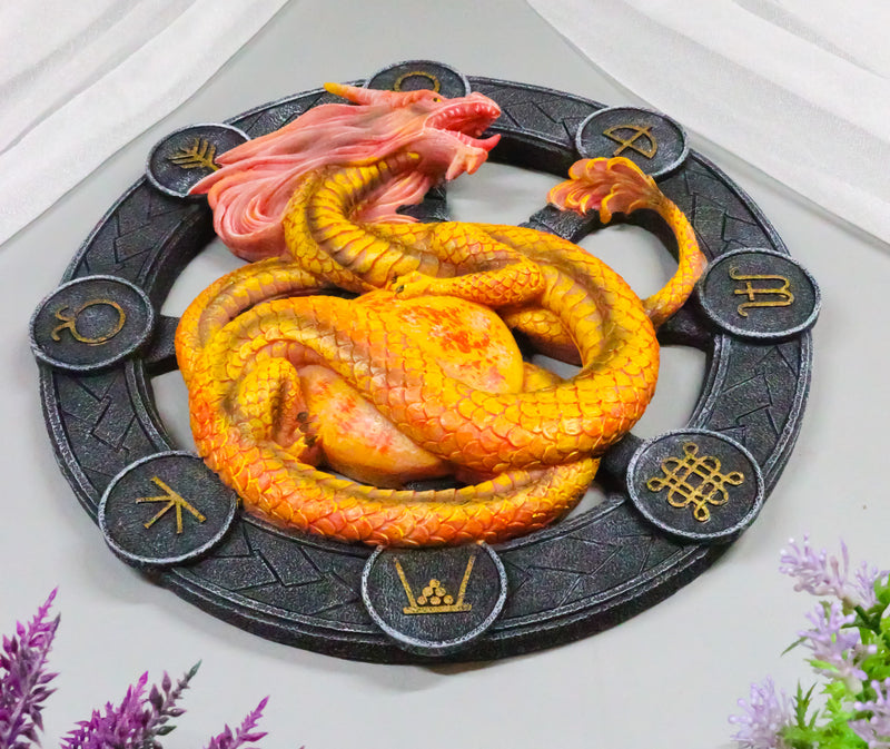 Litha Drake Summer Solstice Wheel of The Year Sabbats Of The Dragon Wall Decor