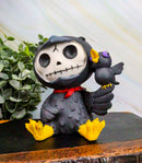 Large Furrybones Raven Suit Leopold Skeleton Statue 3.5"H Raven Crow Furry Bones