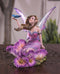 Whimsical Fantasy Fuchsia Pink Flower Fairy With Blue Butterfly Figurine