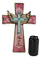 Rustic Western Cowgirl Pink And Turquoise Angel Wings Bless This Home Wall Cross