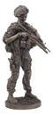 Modern Infantry Soldier Statue 13"Tall Rifleman Reporting Detail To Headquarters