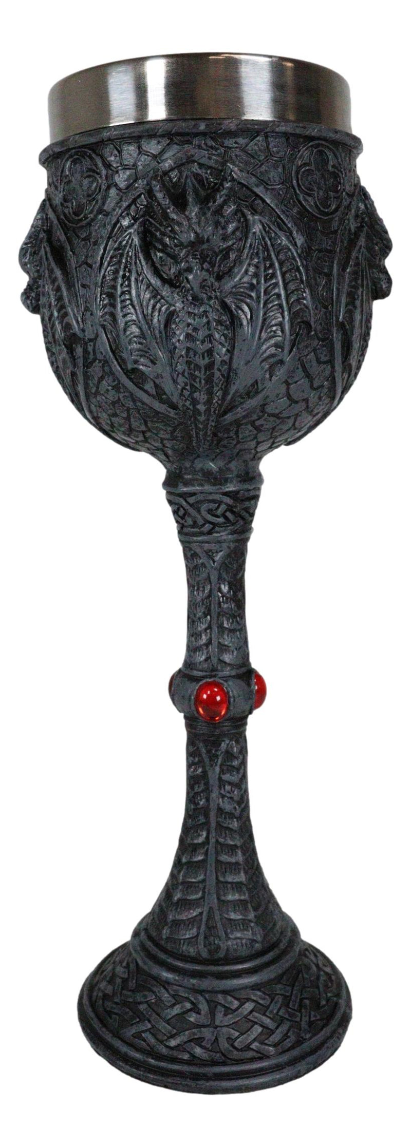 Gothic Lair of The Dragons Archaic Bone Dungeon Tombs Dragon Wine Goblet Cup