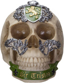 Ebros The Knights of The Round Table Skulls Sir Tristan Resin Skull Figurine