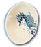 Nautical Blue And White Seahorse Cereal Small Rice Soup Ceramic Bowls Pack Of 2
