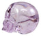 Ebros Pirate Cave Tomb Treasure Purple Translucent Skull Figurine Decorative Statue Acrylic Resin